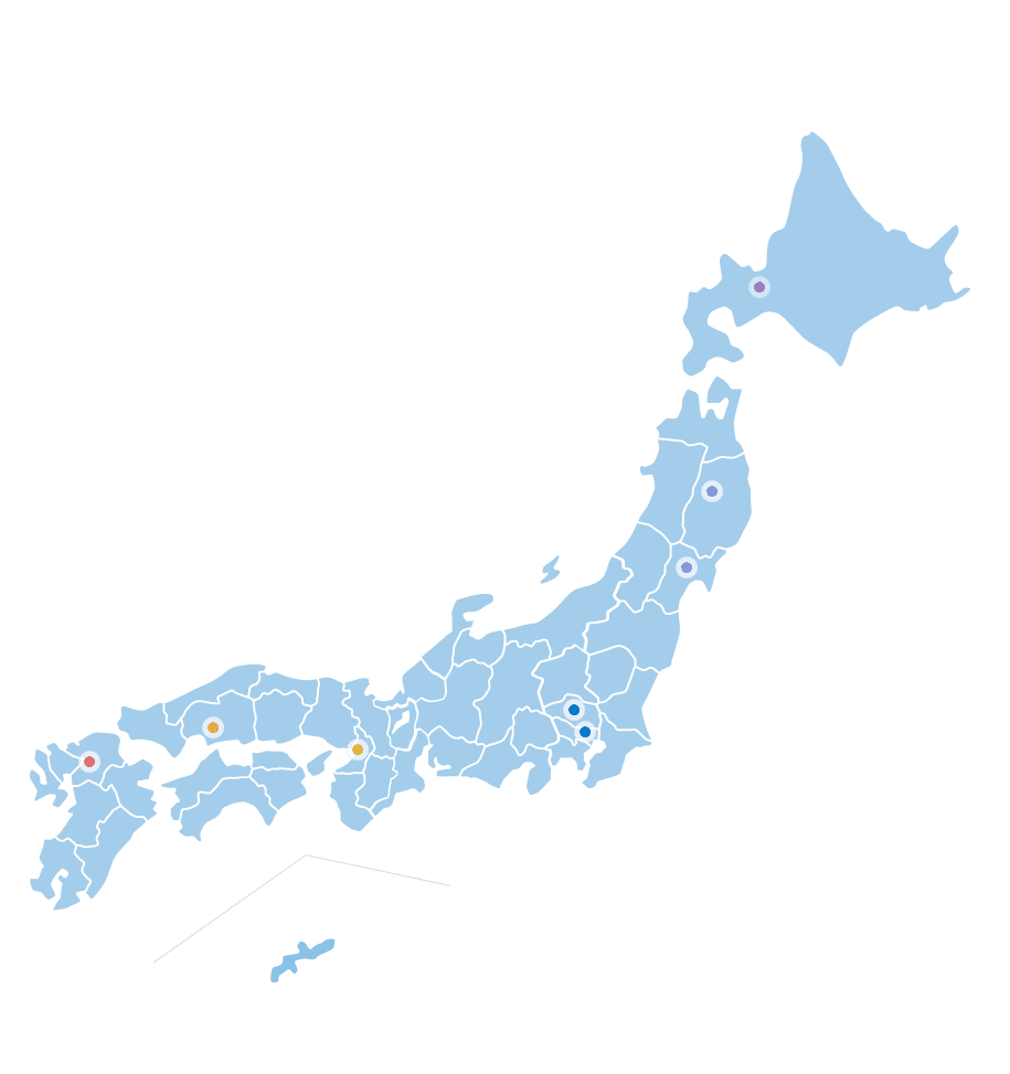 日研I&S事業拠点マップ